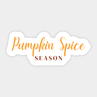 Pumpkin Spice Season Sticker